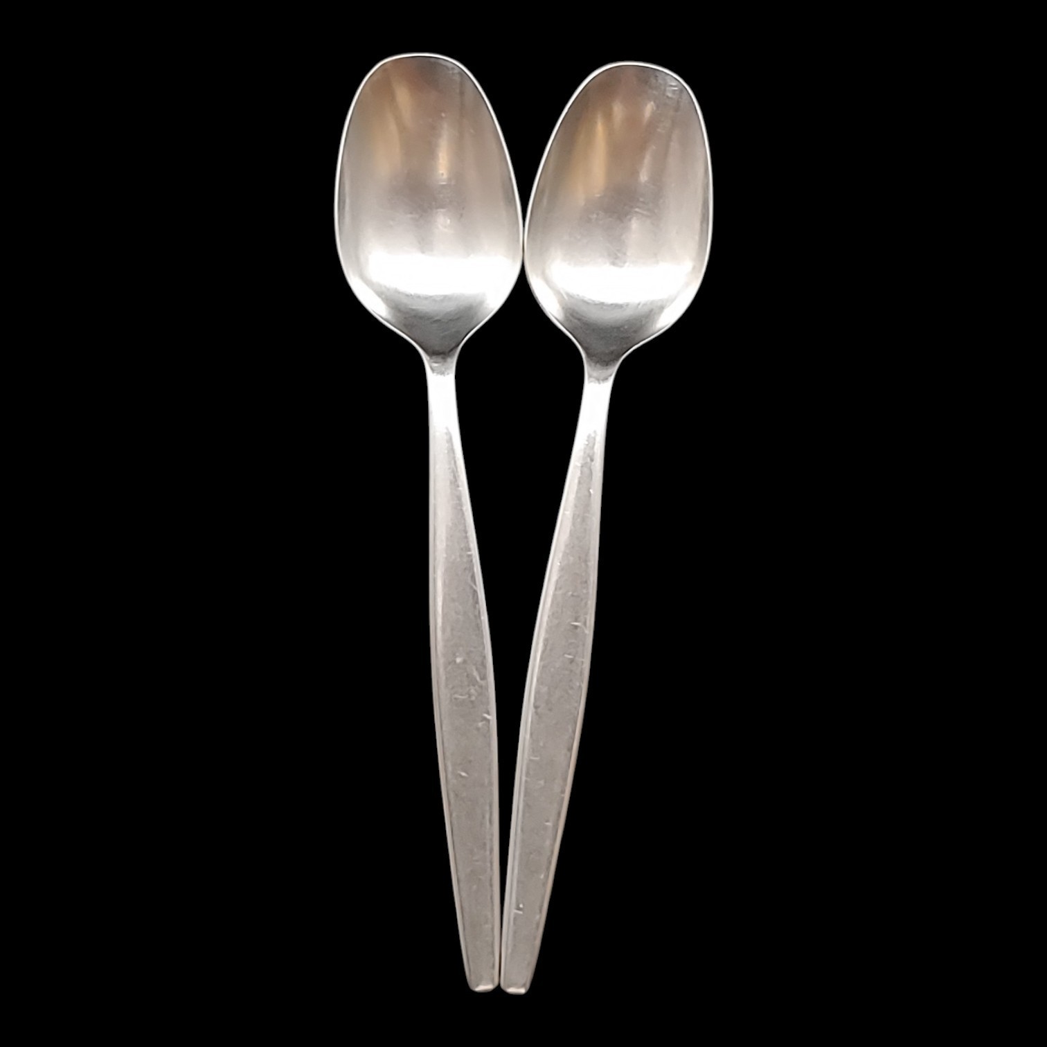 2 Gense Focus Tablespoons Serving Spoons - 7 7/8" Satin Stainless Steel Sweden gallery