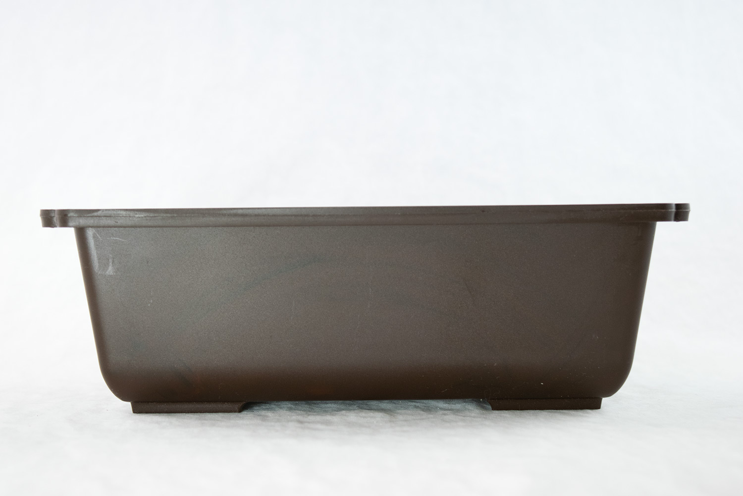 Rectangular Plastic Bonsai / Succulent Pot w / Mesh 9.5"x 6.75"x 3" - Dark Brown gallery