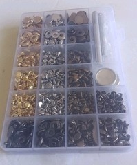 Metal Snap Fastener Button Press Stud Clothes Repair Rivet Leatherwork
