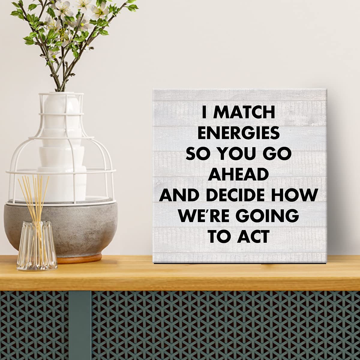 Humor Office Funny Work Canvas Prints Wall Art Decor 8"L x 8"W, multicolor gallery