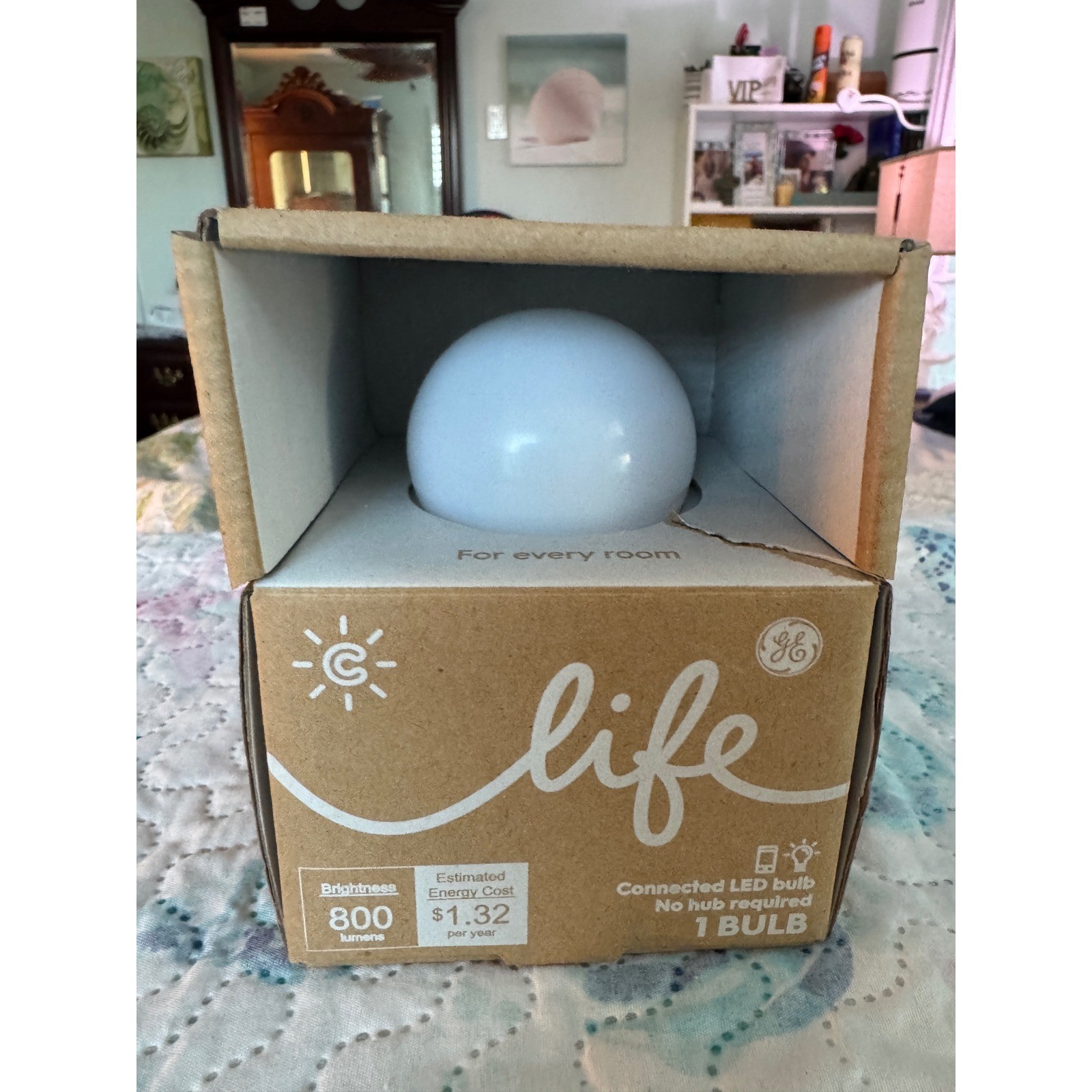 GE C Life Connected LED Light Bulb 800 Lumens Smart Home No Hub Required gallery