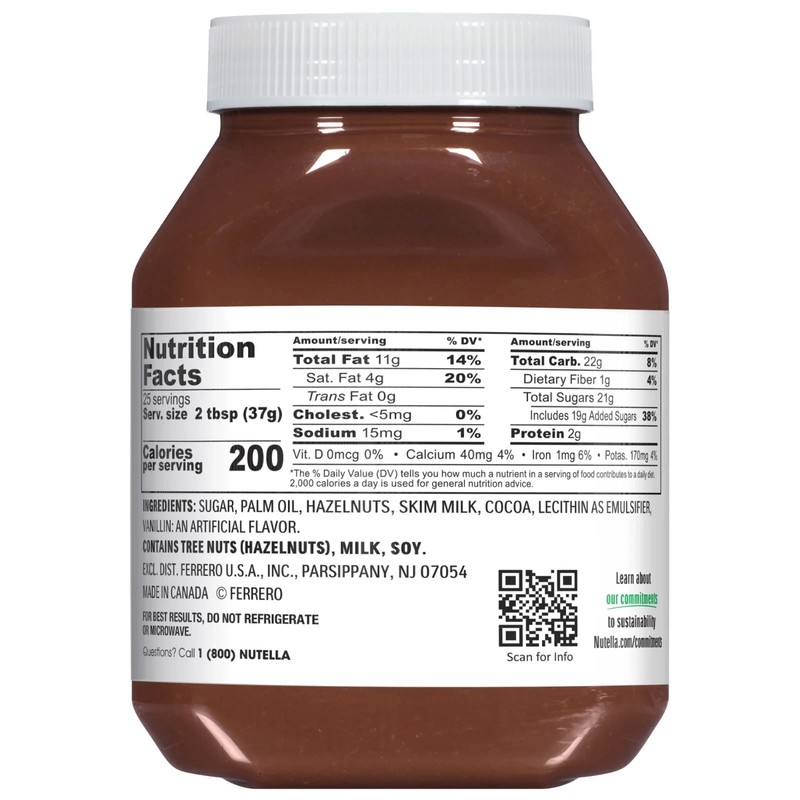 Nutella Hazelnut Spread with Cocoa for Breakfast, 33.5 oz Jar , Free Shipping gallery