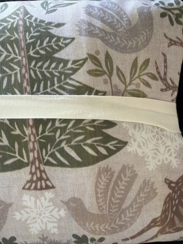 Pottery Barn Winter Solstice Percale King / Cal King Duvet Cover NWT Deer Trees gallery