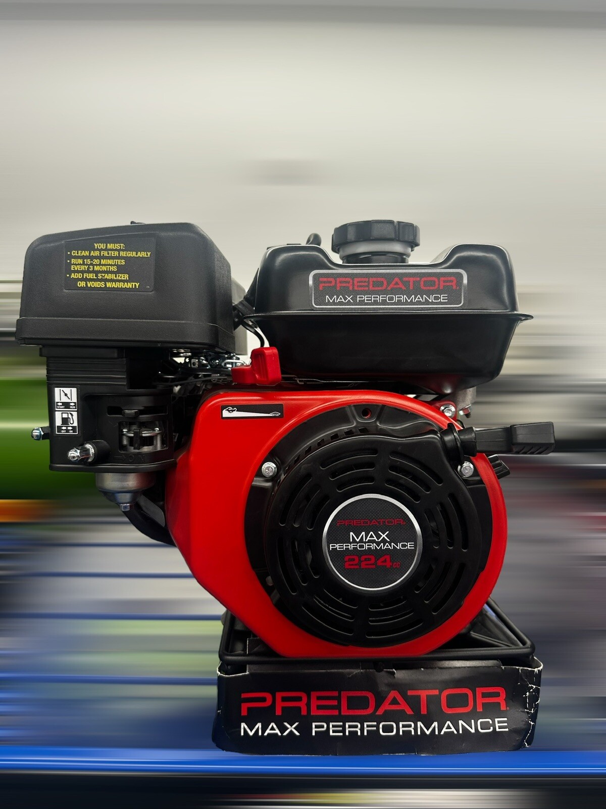 6.6 HP (224cc) Max Performance OHV Horizontal-Shaft Gas Engine, EPA gallery