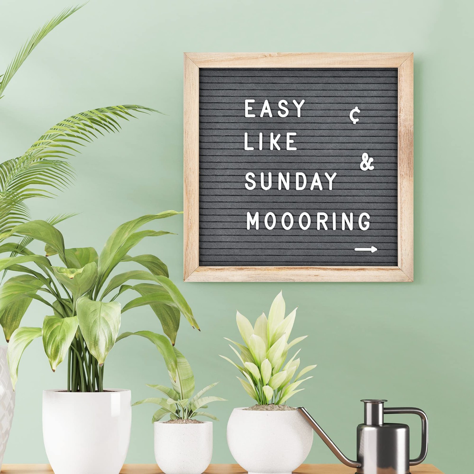 Felt Letter Board with 294 Letters, Numbers & Symbols - 10 X 10 Inch Changeable gallery