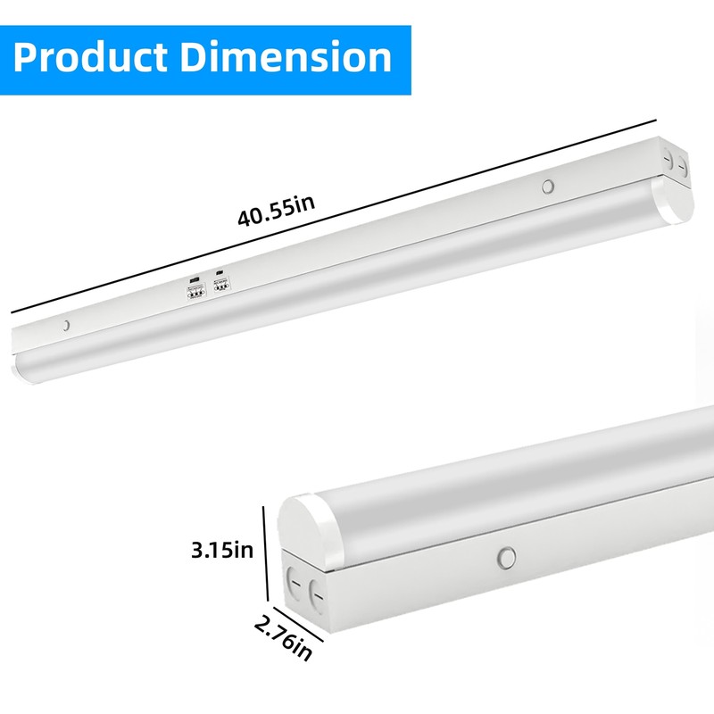 4FT LED Linear Strip Shop Light,Super Bright,35W 40W 50W & 3500k 4000k 5000k 4PC gallery