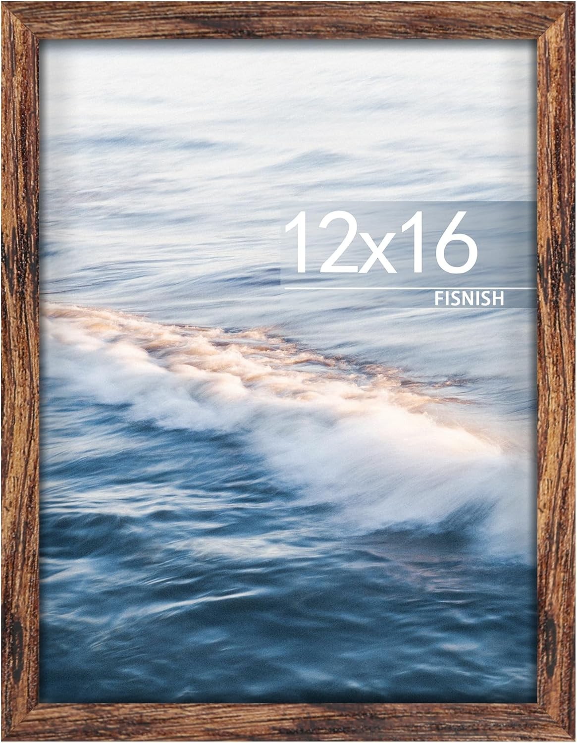 12x16 Picture Frame Brown Poster Frame Wall Mount Horizontal Vertical gallery