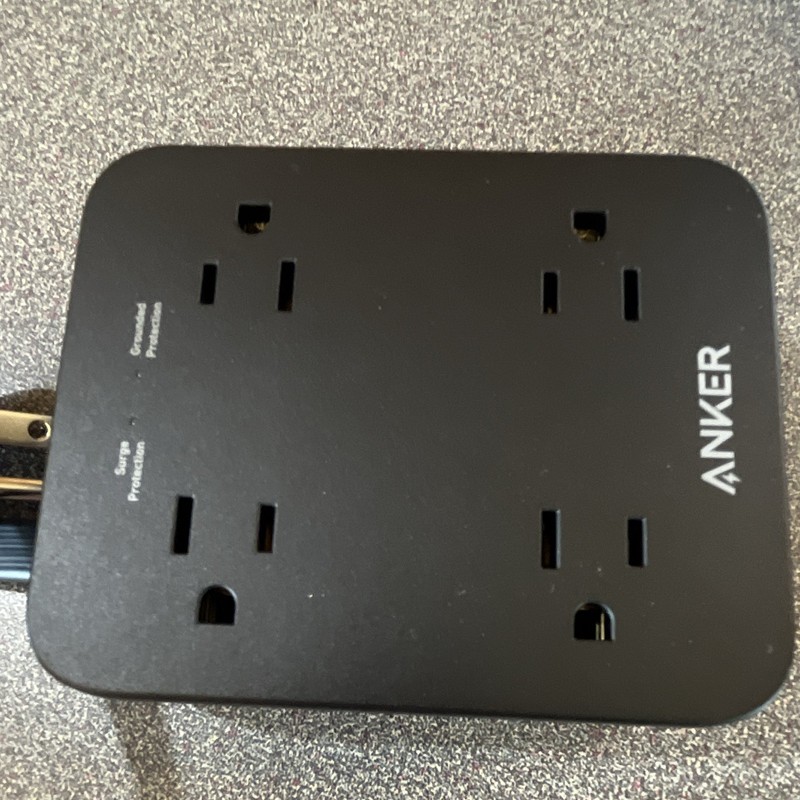 Anker 8-Outlet Surge Protector Power Strip w/ USB Ports, Switch, Black A9137 gallery