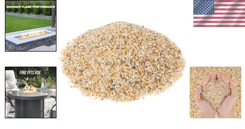 Versatile 10Lb Silica Sand for Fire Pit & Decoration - Heat Resistant 14-20 Mesh gallery