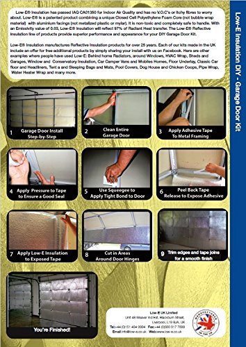 NASATECH Garage Door Insulation Kit for TWO CAR GARAGE DOOR 18'Wx7'H 18'Wx8'H R8 gallery