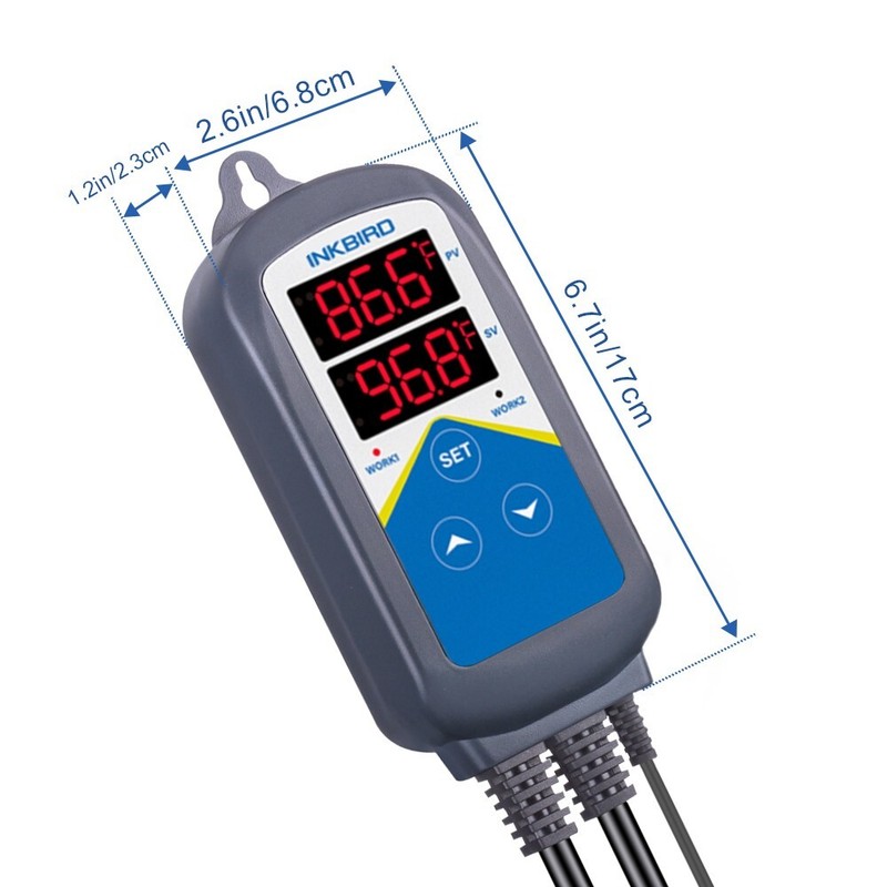 Inkbird Thermostats ITC-306T Controller Temperature Control Day Night Heating US gallery