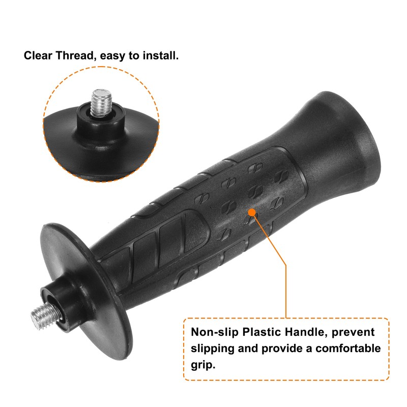 4 Set Angle Grinder Side Handle 8mm Thread 135mm Plastic Non-Slip gallery