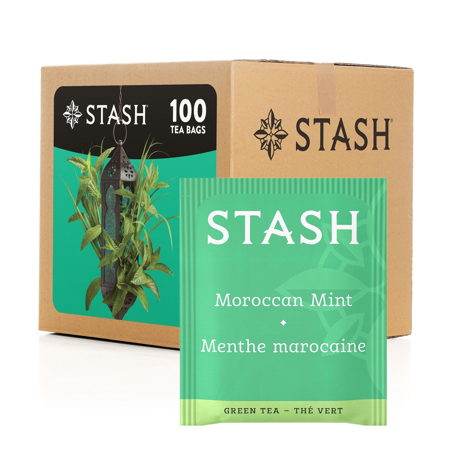 Stash Tea Moroccan Mint Green Tea, Box of 100 Tea Bags (Packaging May Vary) gallery