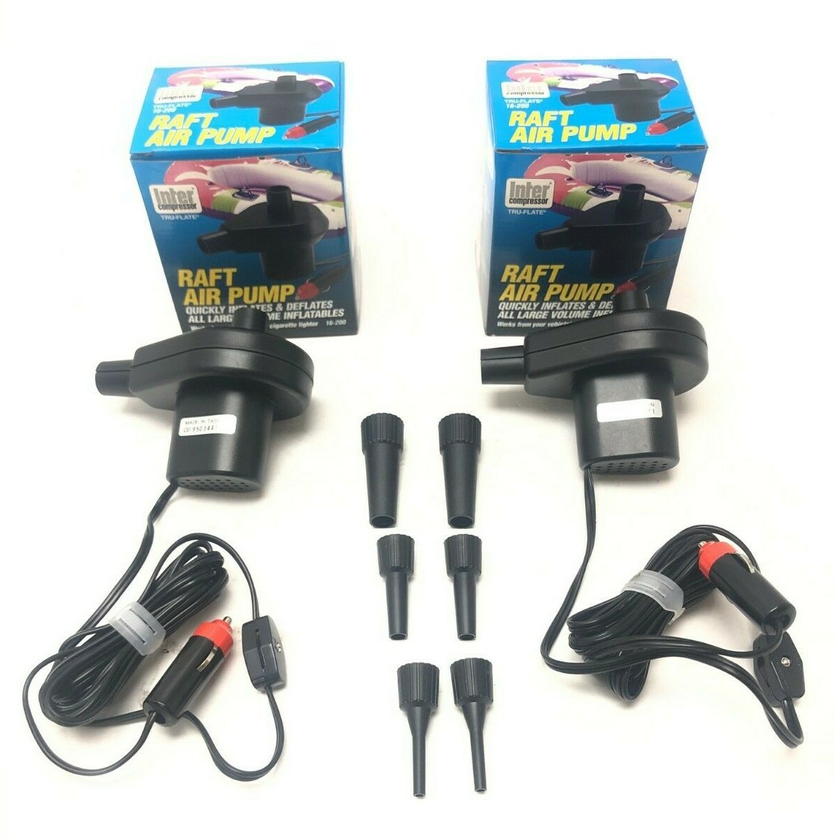 2 Electric Portable Air Pump For Inflatable Air Mattress Raft Bed Boat Pool Toy gallery