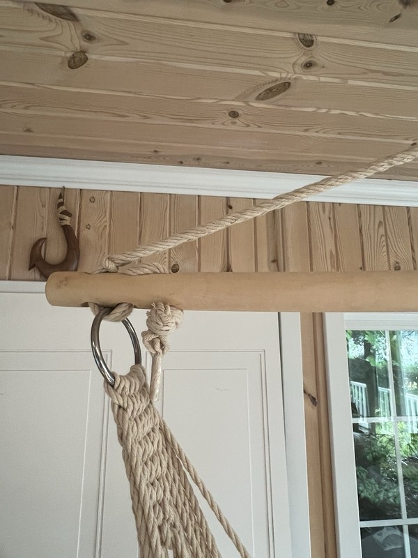 Macrame Hanging Swing Chair / Hammock/Spreader Bar/Hanging Rings/BOHO gallery