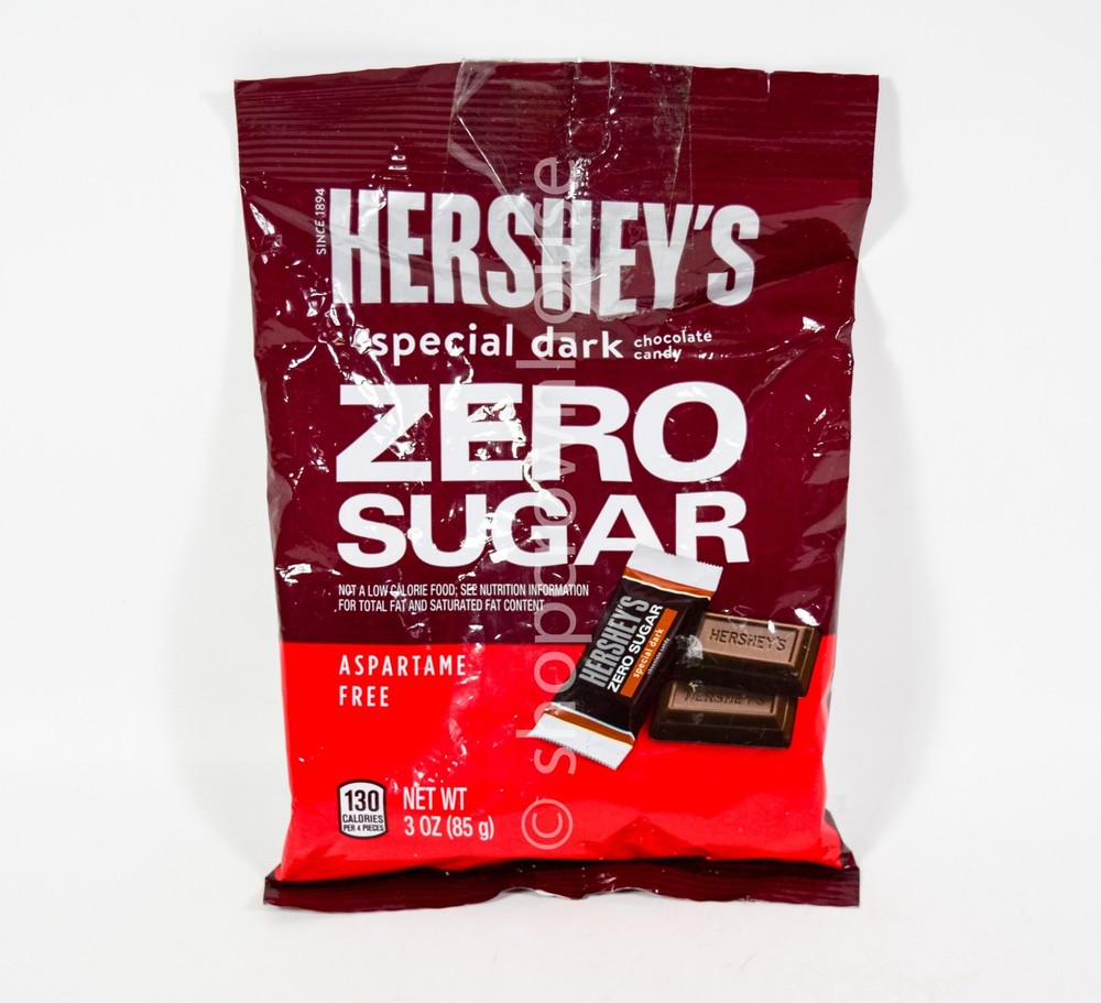 Hershey's SPECIAL DARK ZERO SUGAR Chocolate Candy Aspartame Free 3oz 08/2026