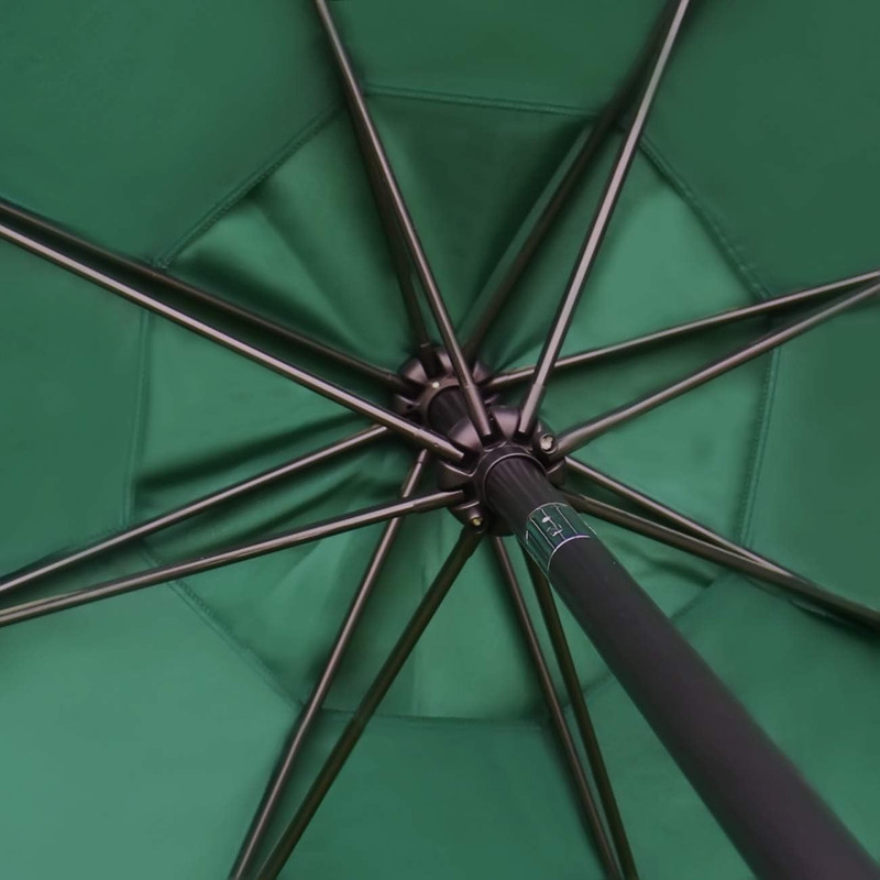 9' Solar LED Lighted Patio Umbrella with 8 Ribs/Tilt Adjustment and Crank Lift S gallery