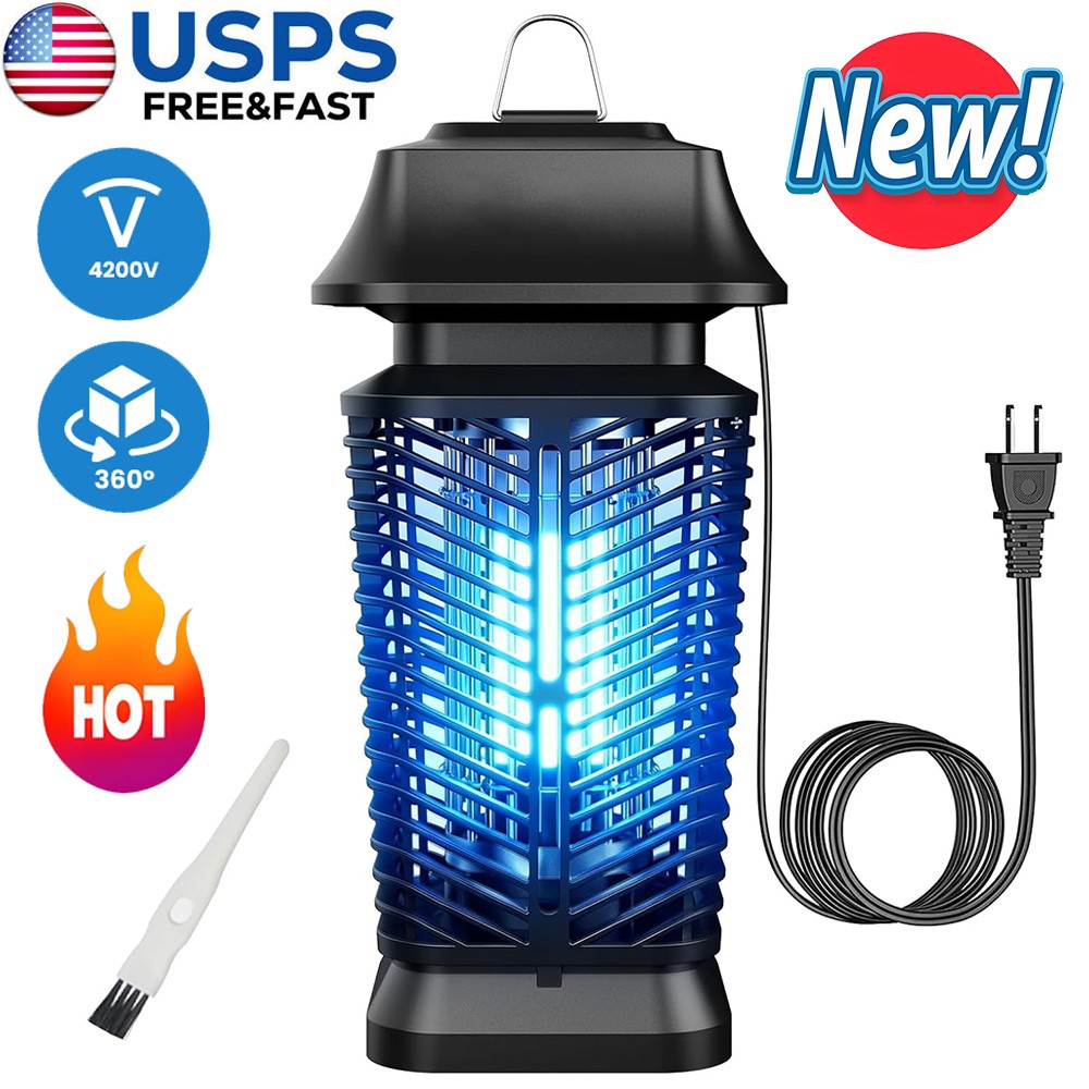Mosquito Fly Bug Insect Zapper Killer Indoor Outdoor Electronic Light Trap Lamp gallery