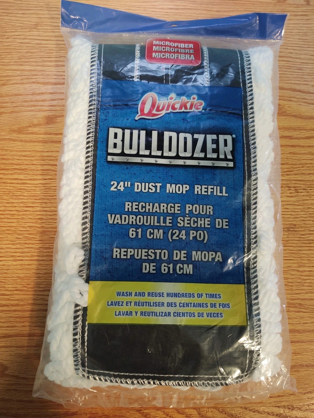Quickie BULLDOZER Microfiber 24" Dust Mop Refill #0694M gallery