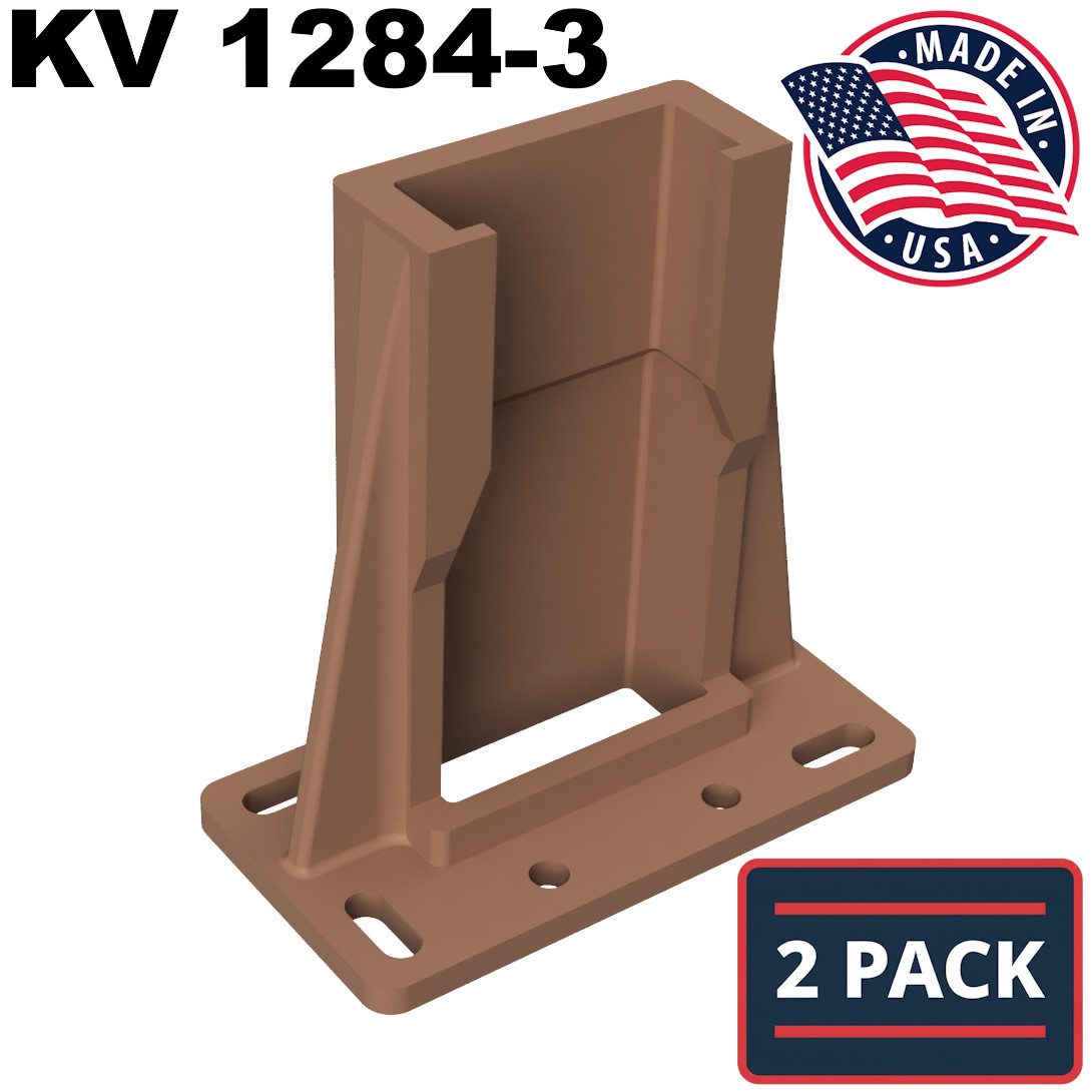 [2 PACK] Kitchen Drawer Slide Rail Bracket - Replaces Knape & Vogt KV 1284-3 gallery