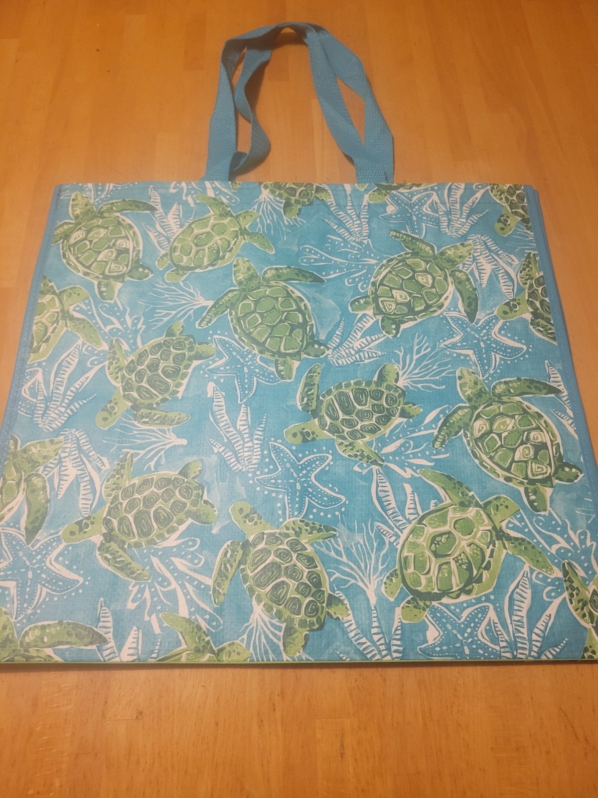 SEA TURTLES Large Reusable Shopping Bag TJ Maxx Eco-Friendly gallery