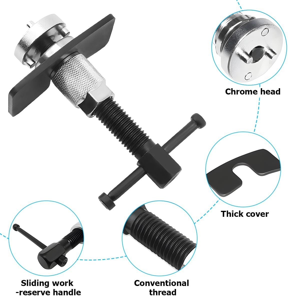 3PCS Car Brake Piston Wind Back Tool, Automotive Brake Caliper Piston Rewind Kit gallery