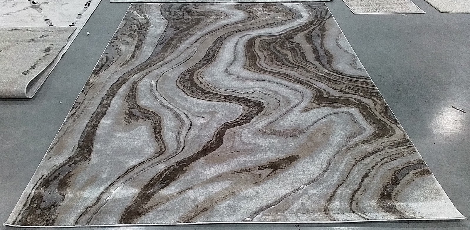 GOLD / GREY 6'-7" x 9'-0" Back Stain Rug, Reduced Price 1172792100 CFT819D-6 gallery