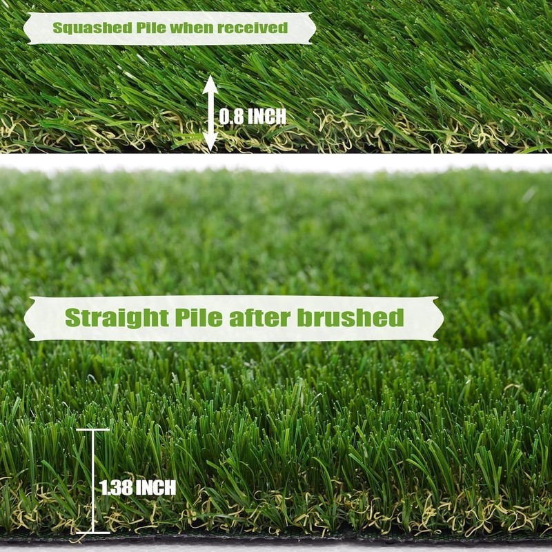 6.5*10ft 0.78'' Artificial Grass Mat Synthetic Landscape Fake Lawn Turf Garden gallery