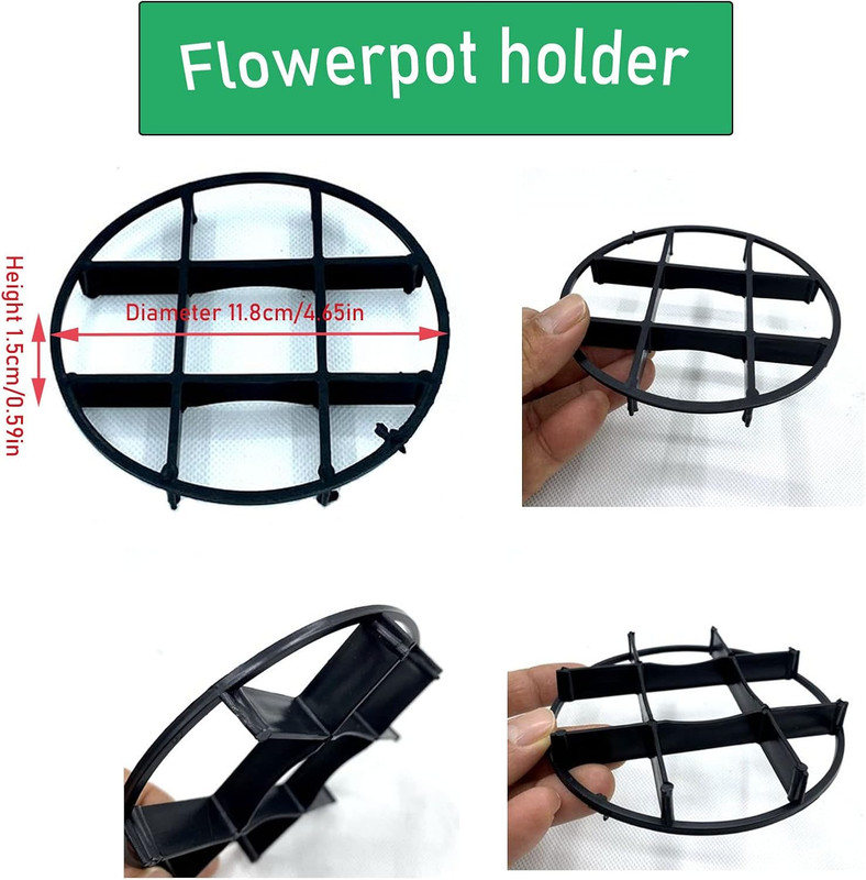 6-Pack Plant Saucer Elevation Stand for Flower Pots and Drainage Support gallery
