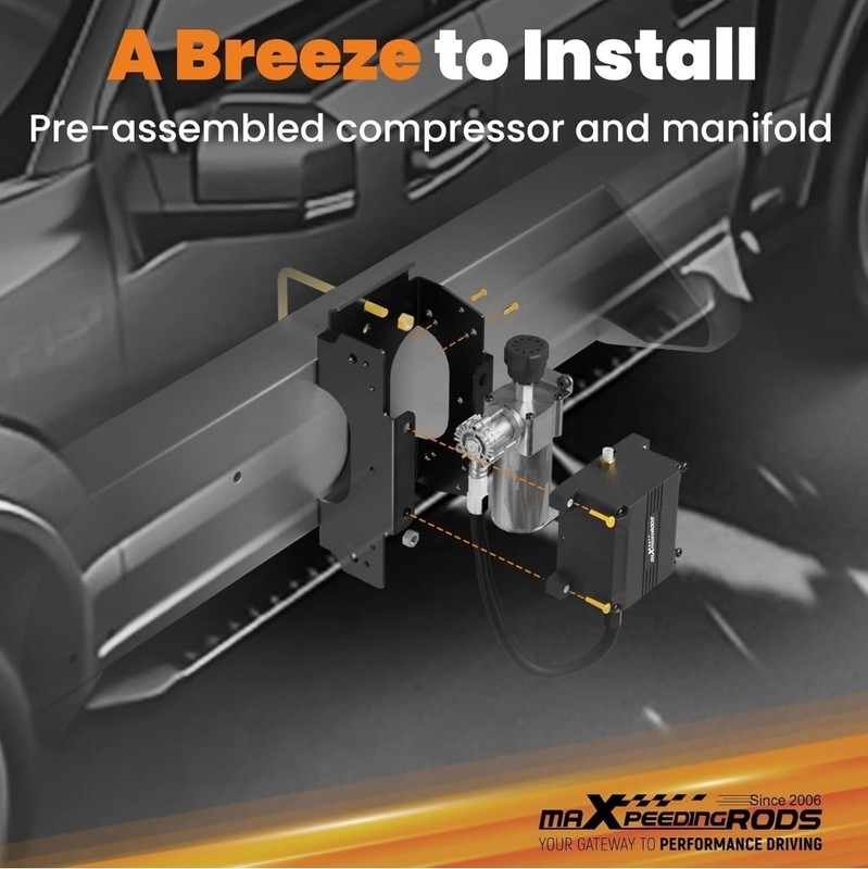 maXpeedingrods Wireless On Board Air Compressor App and Remote Contrl 120 PSI gallery