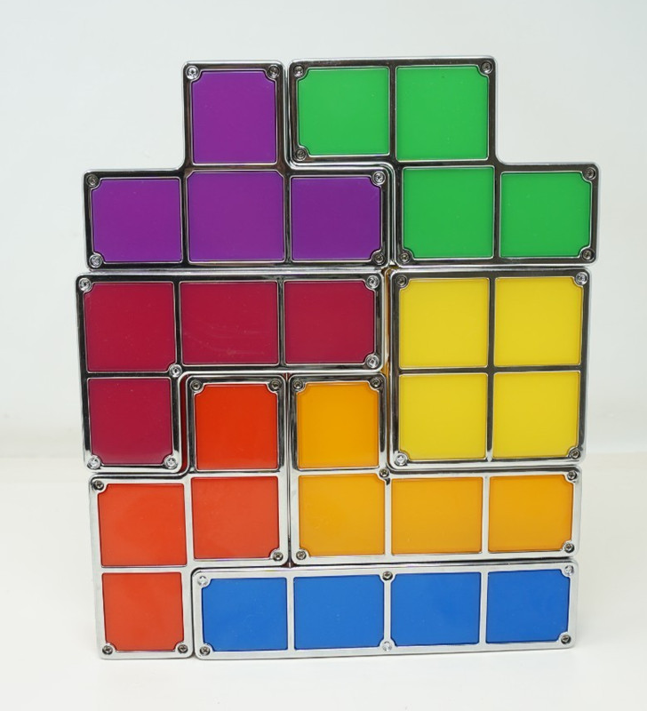 Tetris Stackable Lamp Multicolor Moveable Blocks Night Light 7 Pc Puzzle - Works gallery