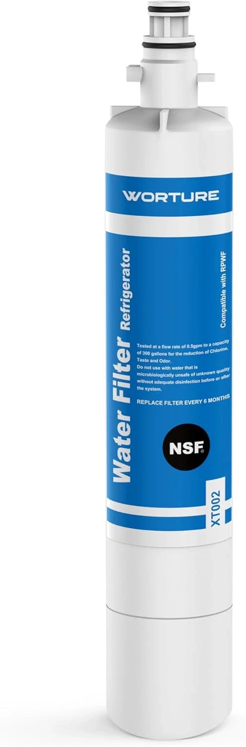 Worture XT002 Refrigerator Water Filter for RPWF, RWF1063, NSF 42 Certified NEW gallery