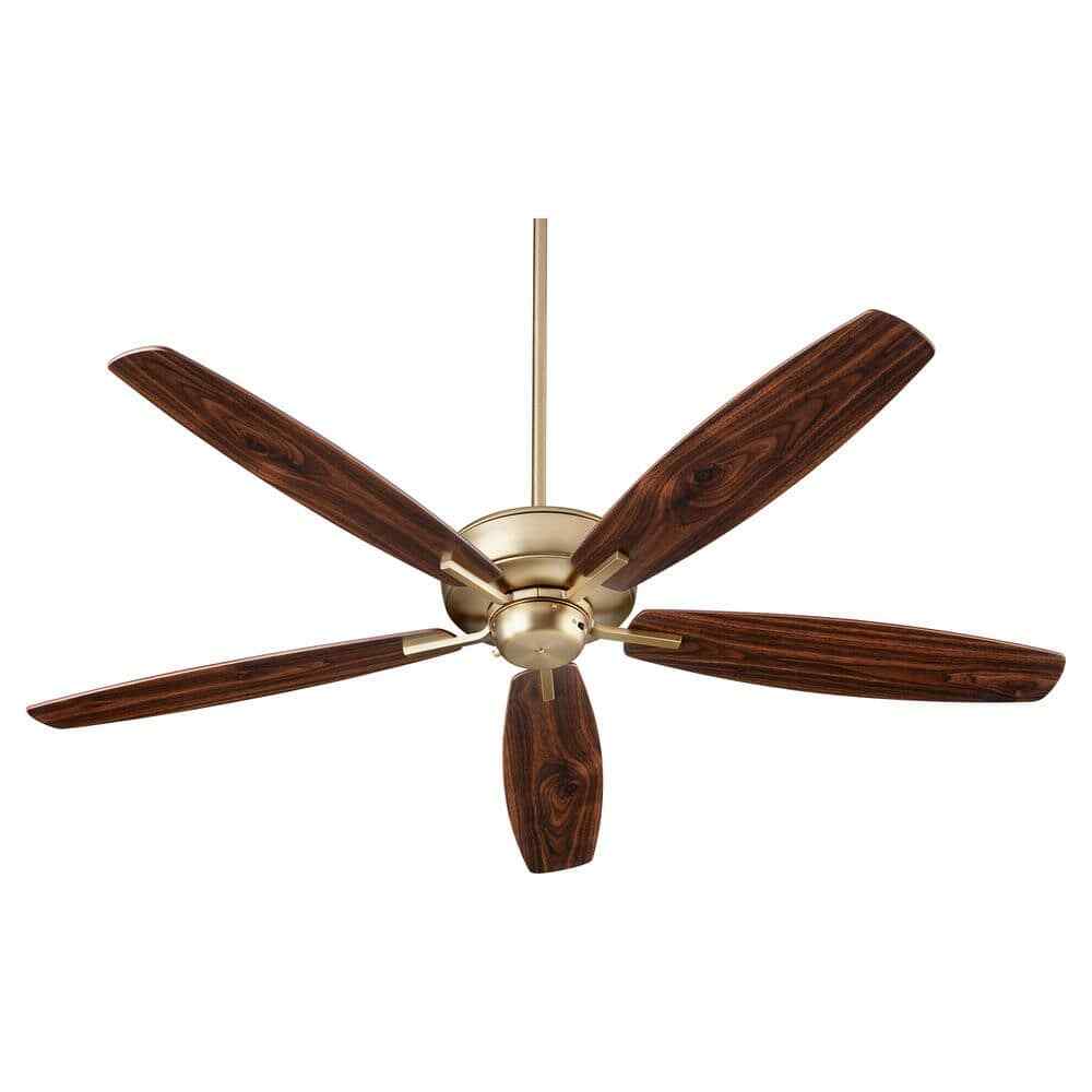 Quorum INTERNATIONAL Breeze 60 in. Indoor Aged Brass Ceiling Fan gallery