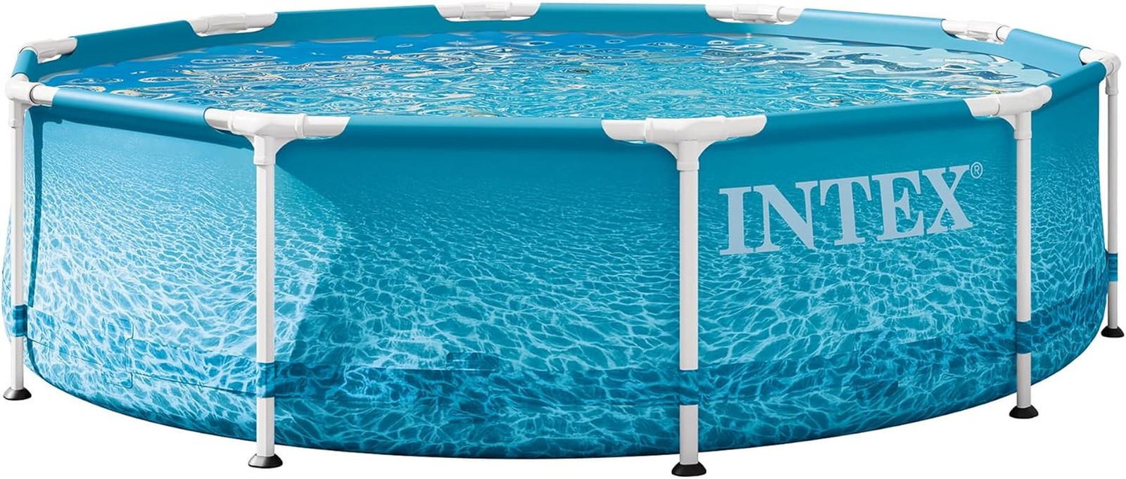 Above Ground Pool, 10ft x 30in Large Round w/ Reinforced Sidewalls, Metal Frame gallery