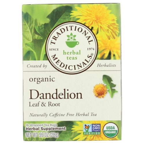 Dandelion Leaf & Root Tea 16 Bag By Traditional Medicinals gallery