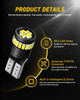 AUXITO 194 LED Light Bulb 6000K White 168 2825 W5W T10 Wedge 24-SMD 3014 Chipset gallery