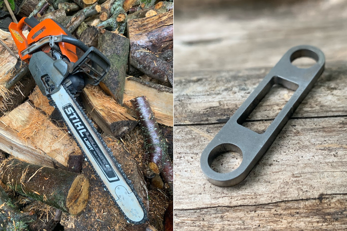 Husqvarna Chainsaw 545XP 550XP USA MADE 8-12mm Stud Stihl Guide Bar Adapter Shim gallery
