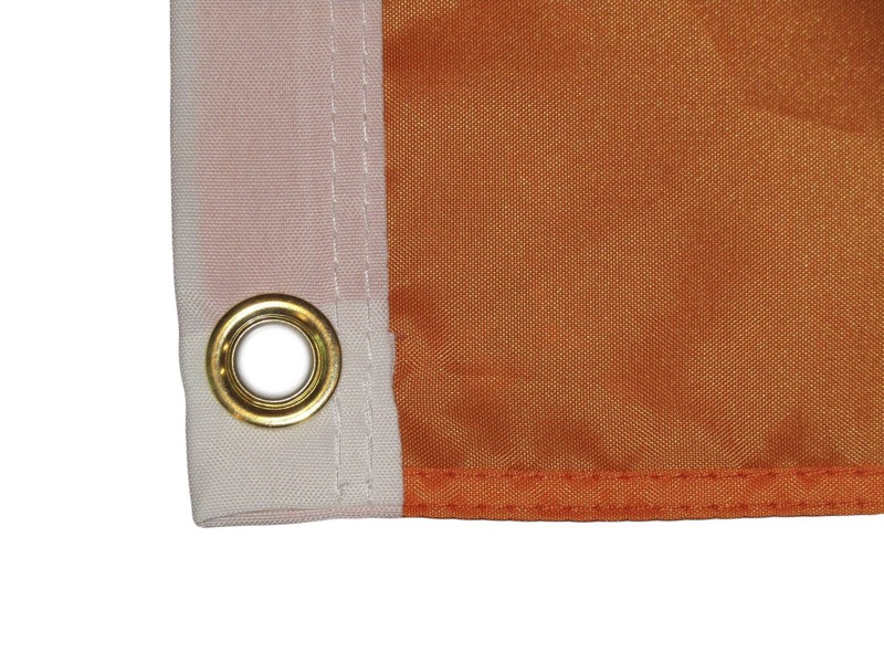 (2 pack lot) 2x3 Orange Solid Plain Blank Color Flag 2'x3' Banner Grommets 100D gallery