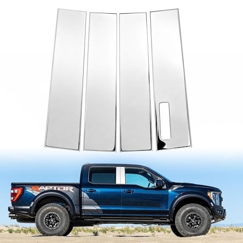 Door Pillar Trim Compatible with Stainless Steel Door Ford F-150 2015-2021 gallery