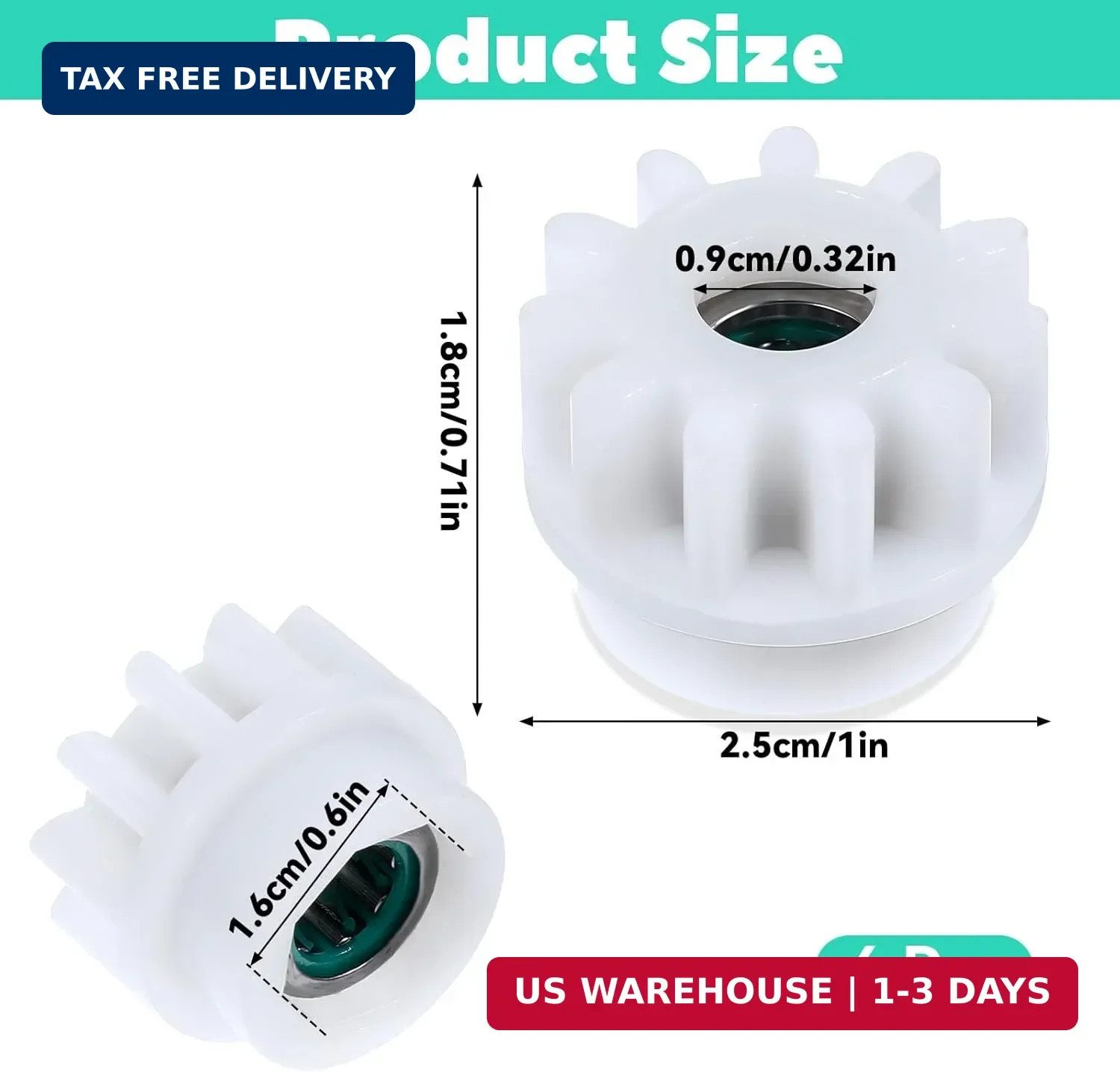 4 Pcs Spin Mop Replacement Parts, Spin Mop Bucket Clutch Bearing Bucket Gear Spr gallery