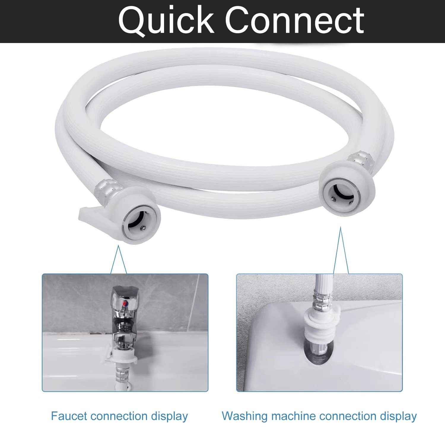 9.84FT Portable Washing Machine Hose Quick Connect Twin Tub Mini Washer PVC gallery