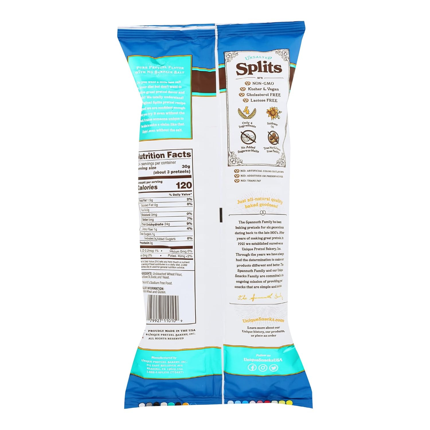 Unsalted Splits, Delicious, Vegan, Homestyle Baked, Certified OU Kosher and Non- gallery