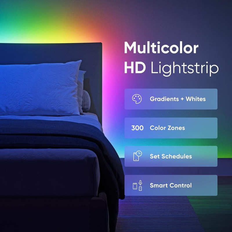 Nanoleaf Essentials Matter HD Multicolor Lightstrip (16.4ft) – Smart RGBIC LED S gallery