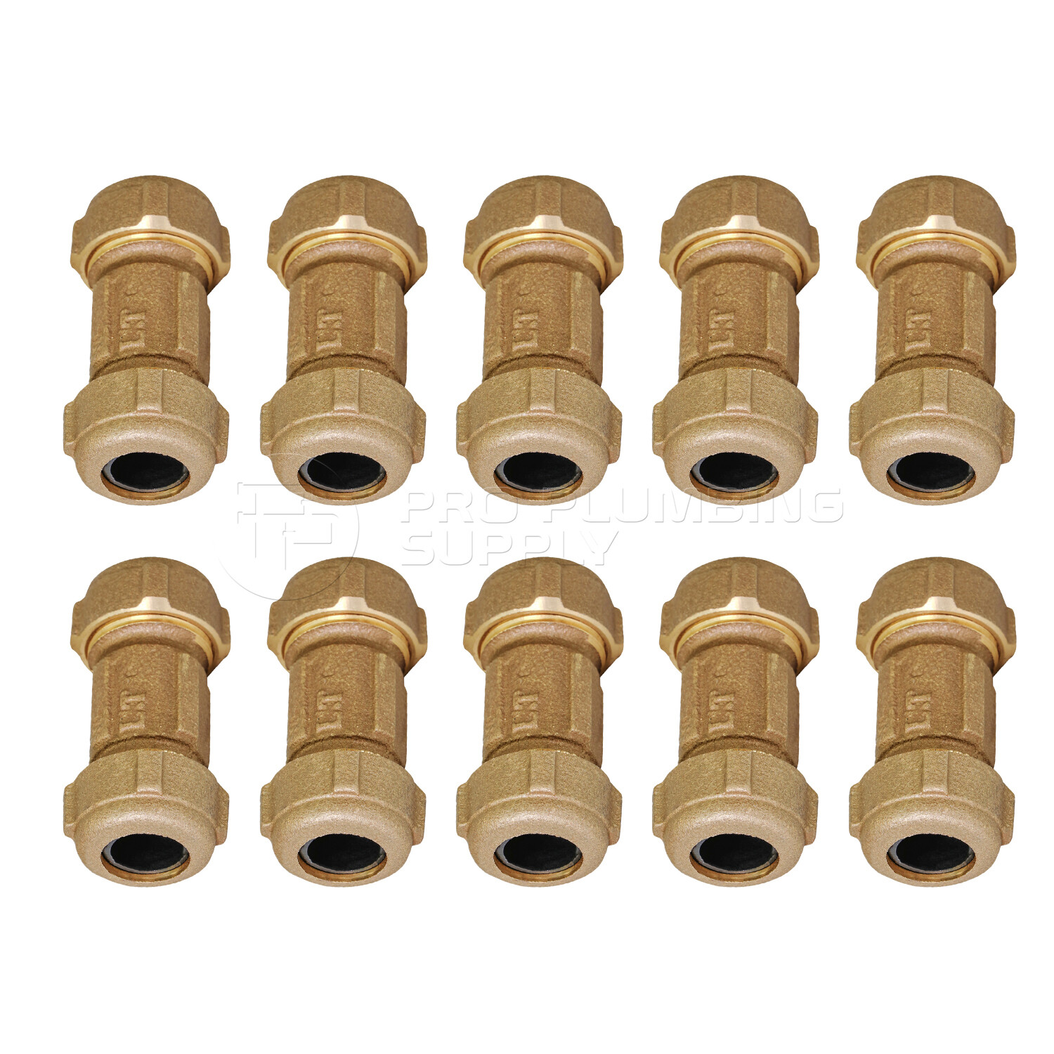 Midline Valve Compression Coupling Fitting, with Packing Nut, Brass, 3 in. Long gallery