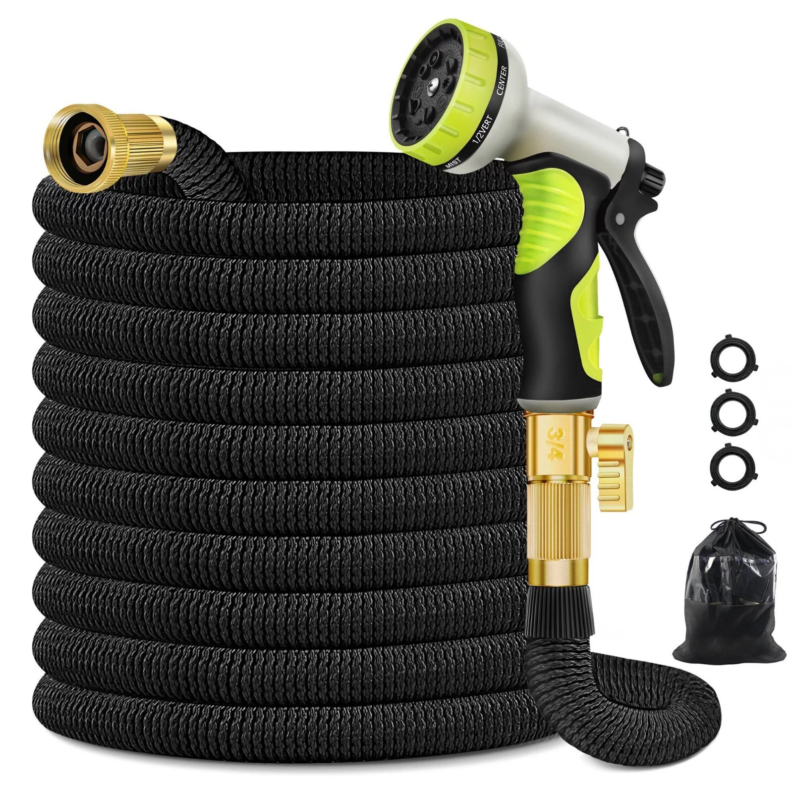 Expandable Garden Hose With Spay Head Car Wash Tool 25ft 50ft 75ft 100 ft gallery