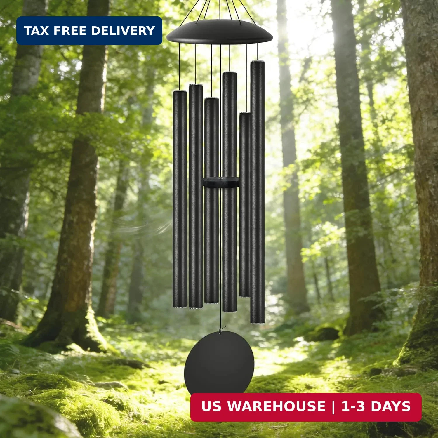 45" Extra Large Wind Chimes for Outside, Giant Deep Tone Outdoor Metal Tube Wind gallery