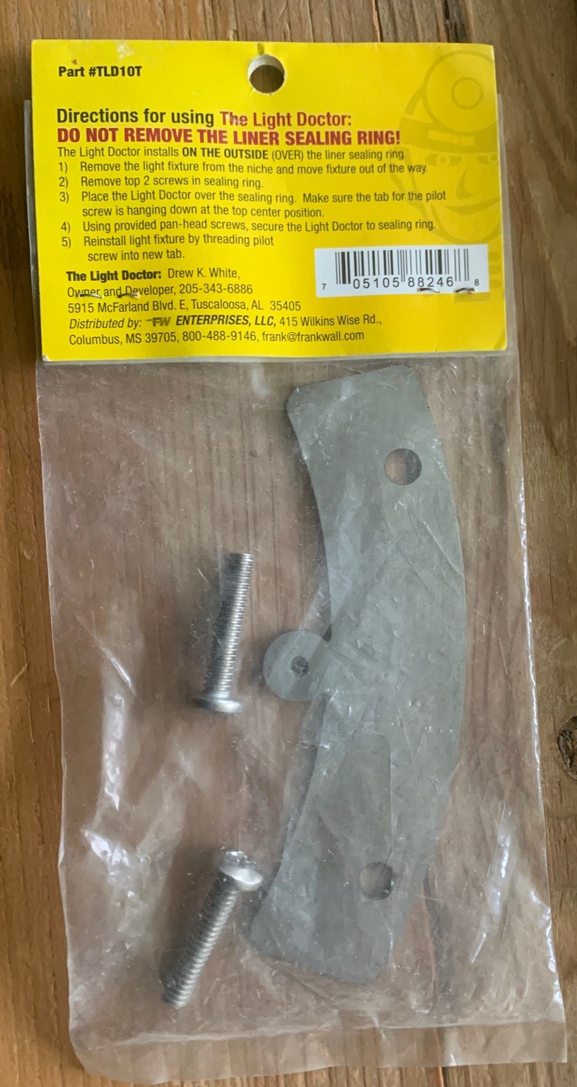 Swimming Pool Light Repair Kit, Light Doctor, 10 Hole Light Niche, Top : TLD10T gallery