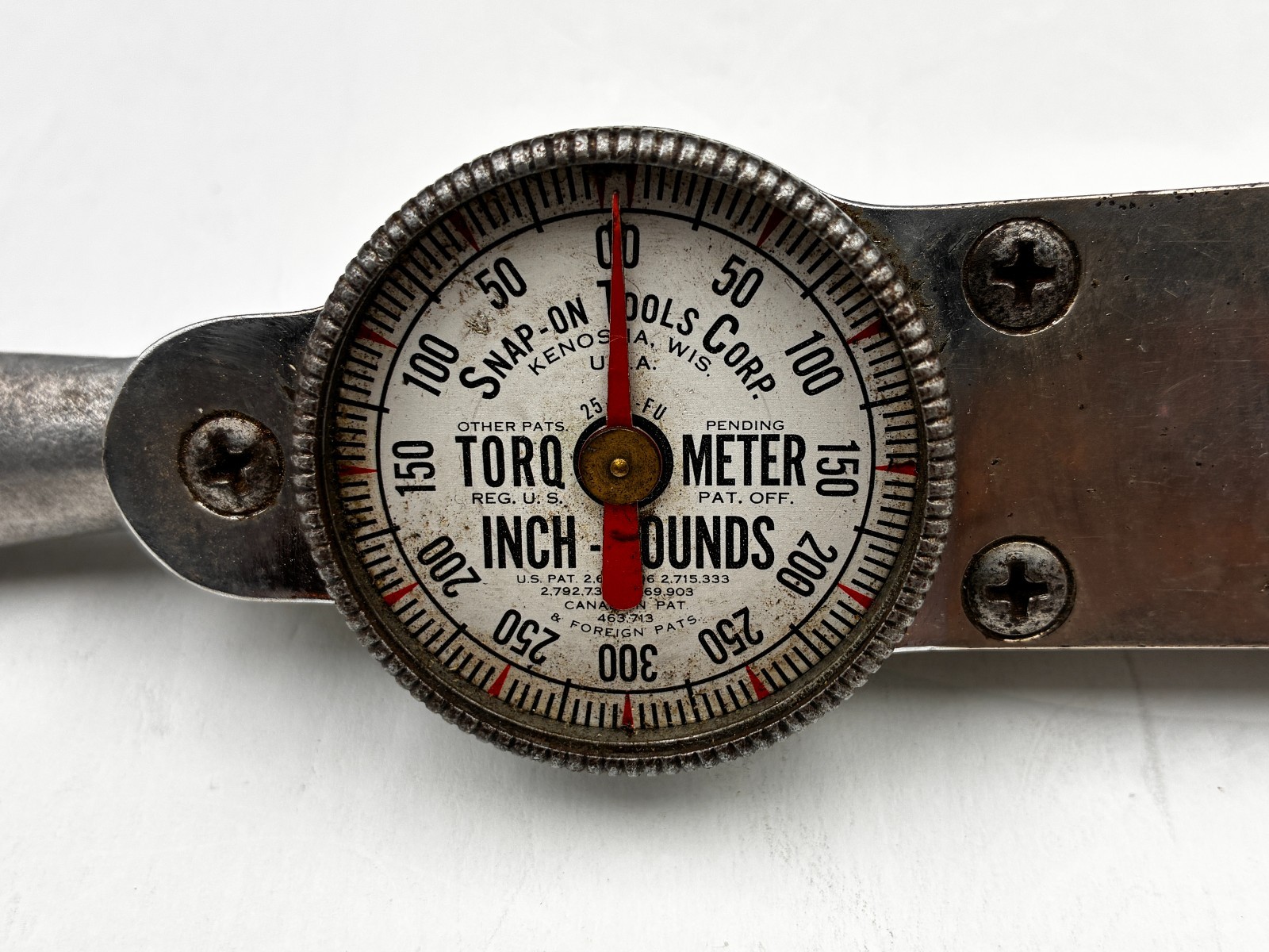 Vtg. Snap On Tools Torq Meter Torque Wrench 0-300 pounds Parts or Repair Sku#2 gallery