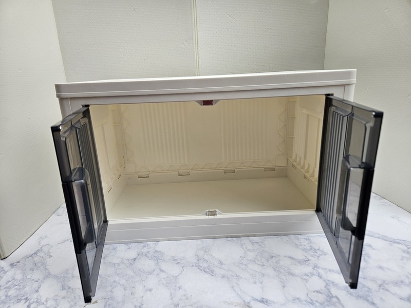 Folding Storage Box With Lid-Stackable & Collapsible With Magnetic Doors gallery