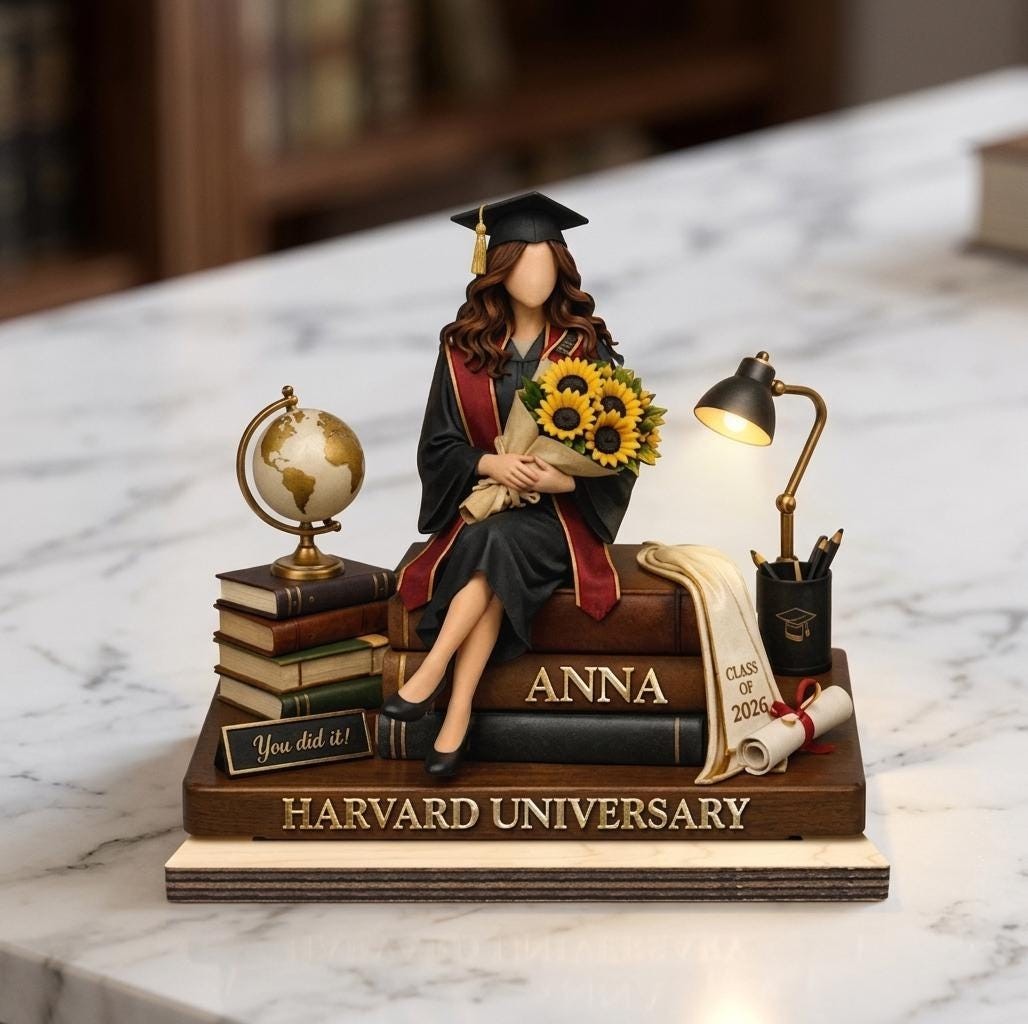 Personalized Graduation Wooden Block, Custom Name Grad Gift, Class of 2026 Keeps gallery